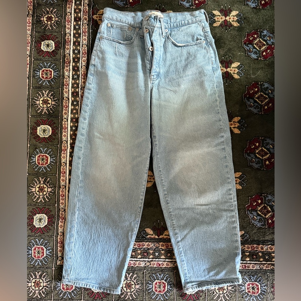 Madewell Cropped Balloon Jeans